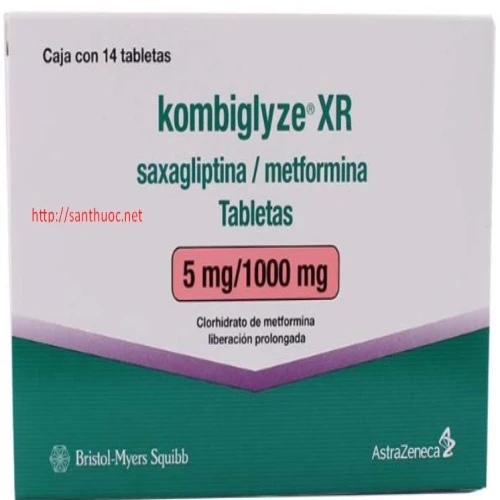 Komboglyze XR Tab.5/1000 - Thuốc điều trị bệnh tiểu đường hiệu quả