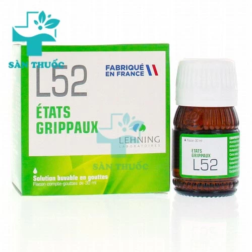 L52 Etats Grippaux Lehning - Siro thảo dược trị cúm của Pháp