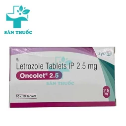 Oncolet 2.5 Zydus - Thuốc điều trị bệnh ung thư vú của Ấn Độ