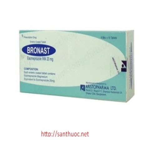 Bronast Tab.20mg - Thuốc điều trị viêm loét dạ dày, tá tràng hiệu quả