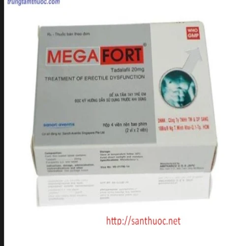 Mega Fort 20mg - Thuốc điều trị rối loạn cương dương hiệu quả