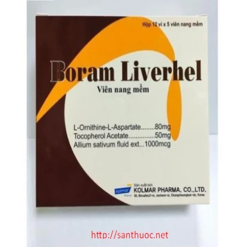Boram Liverhel - Thuốc điều trị các bệnh lý ở gan hiệu quả của Hàn Quốc