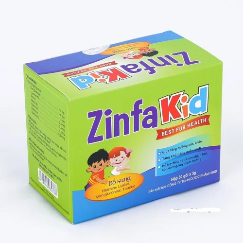 Zinfa Kid - hỗn hợp kẽm, Lysine, Vitamin dành cho trẻ