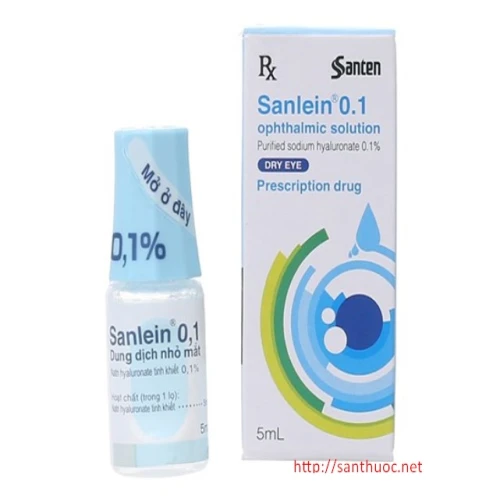 Sanlein 0.1% 5ml - Thuốc điều trị loạn biểu mô giác mạc hiệu quả của Nhật Bản