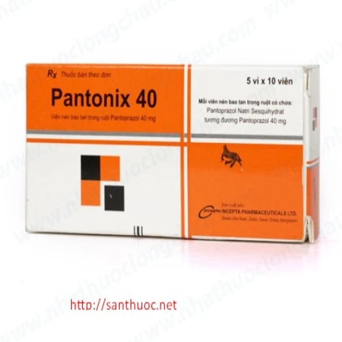 Pantonix 40 mg - Thuốc điều trị viêm loét dạ dày, tá tràng hiệu quả