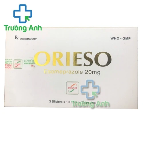 Orieso 20mg - Thuốc điều trị viêm loét dạ dày, tá tràng hiệu quả